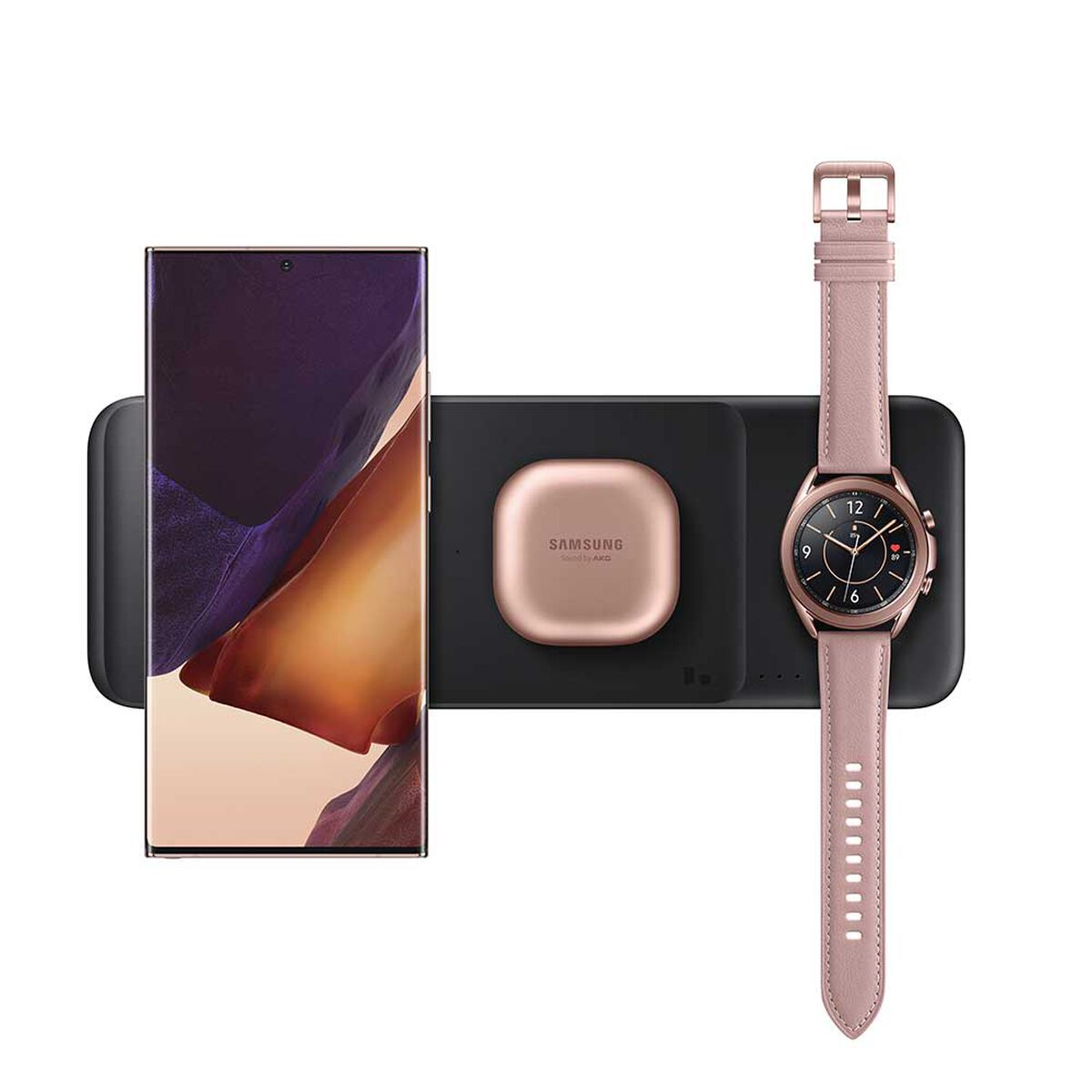 Cargador Inalámbrico Samsung Trio Pad Negro