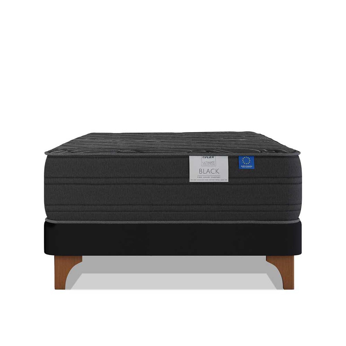 Cama Europea Flex 1,5 Plazas Black