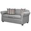 Juego de Living Innovamuebles Ducal Sofá 3 Cuerpos + Dos Sillones 1 Cuerpo Gris Claro