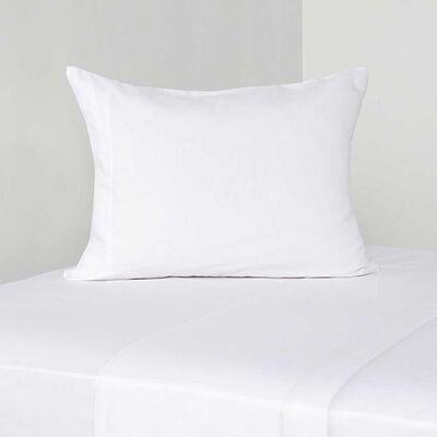 Imagen 1 del producto Juego de Sábanas American Family 1 Plaza 144 Hilos Liso Blanco