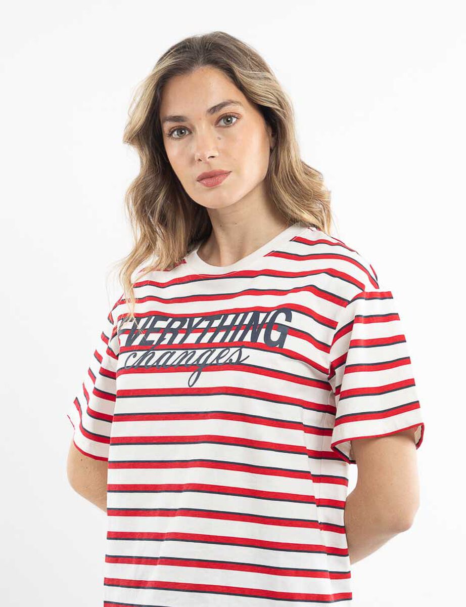 Polera Algod&oacute;n Oversize Mujer Zibel
