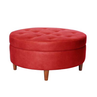 Imagen 1 del producto Pouf Latam Home Paris Cuero Kentucky Rojo