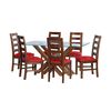 Juego de Comedor Latam Home Merida 6 Sillas Rojo