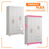 Closet Home Mobili Lucca 4 Puertas 2 Cajones Blanco
