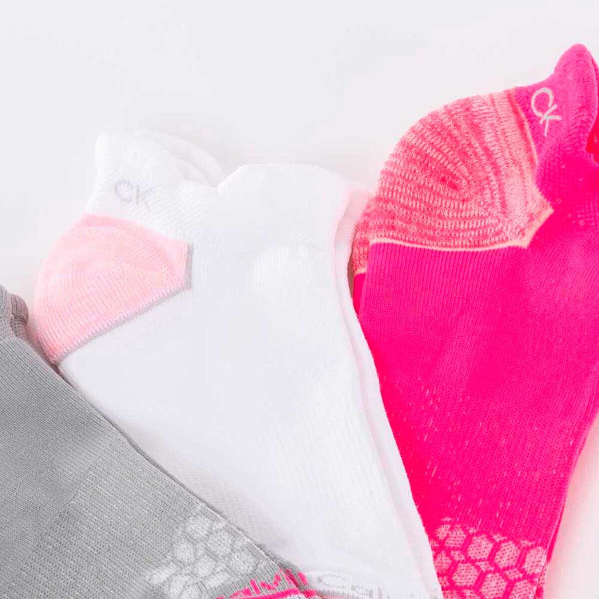 Pack 3 Calcetas de Algod&oacute;n Rosado Mujer Calvin Klein