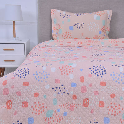 Quilt Mashini 1,5 Plazas Estampado Marcela