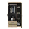 Closet Tuhome Houston 3 Puertas 2 Cajones Cartagena Wengue