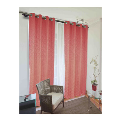 Combo Cortinas Doral Camila 220 x 140 cm Rojo