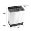 Lavadora Semi Autom&aacute;tica Mademsa MWMSAT9W 9 kg