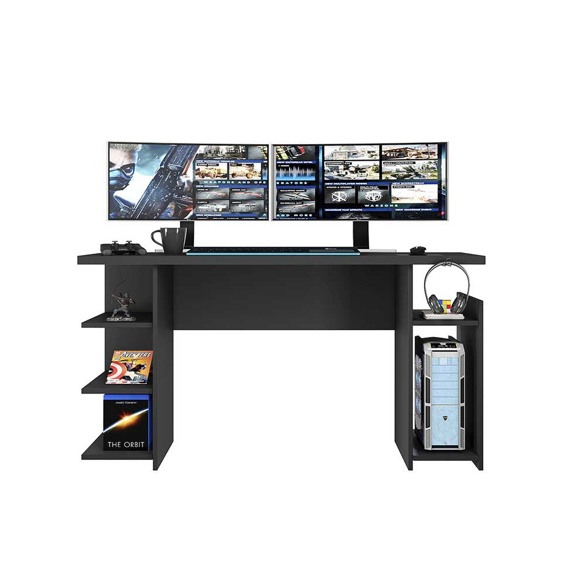 Escritorio Home Mobili Luigi Negro