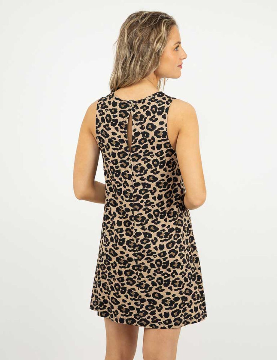 Vestido Corto Sin Mangas Mujer Icono
