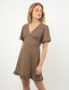 Vestido Mini Manga Corta Mujer Icono