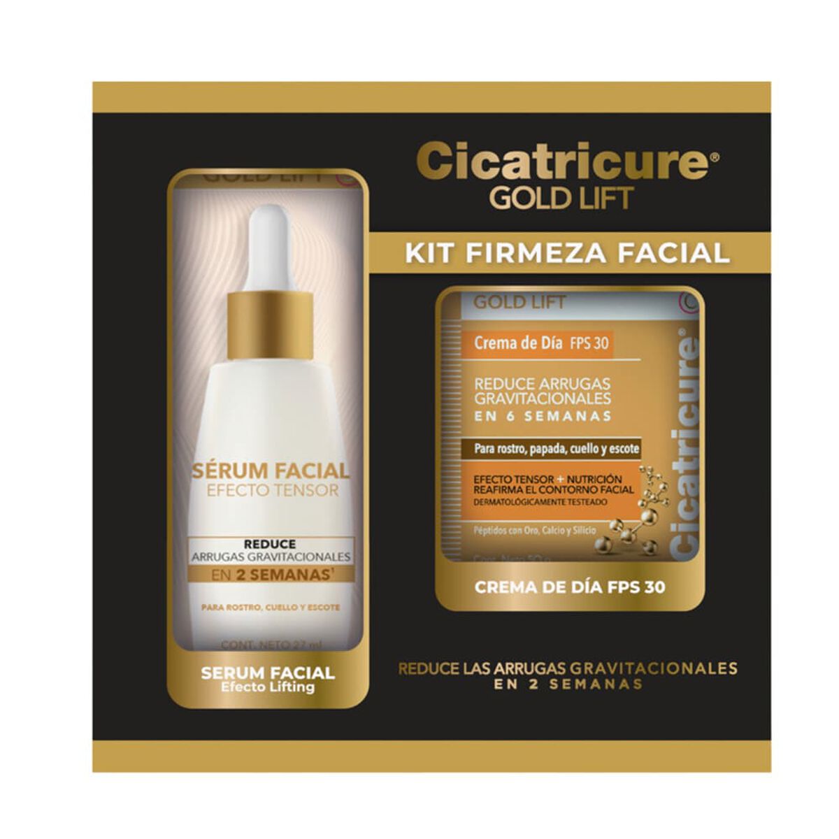 Pack Gold Lift 1 Crema D&iacute;a + 1 Serum Antimanchas Cicatricure