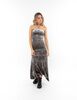 Vestido Maxi Strapless Terciopelo Plush Mujer Icono