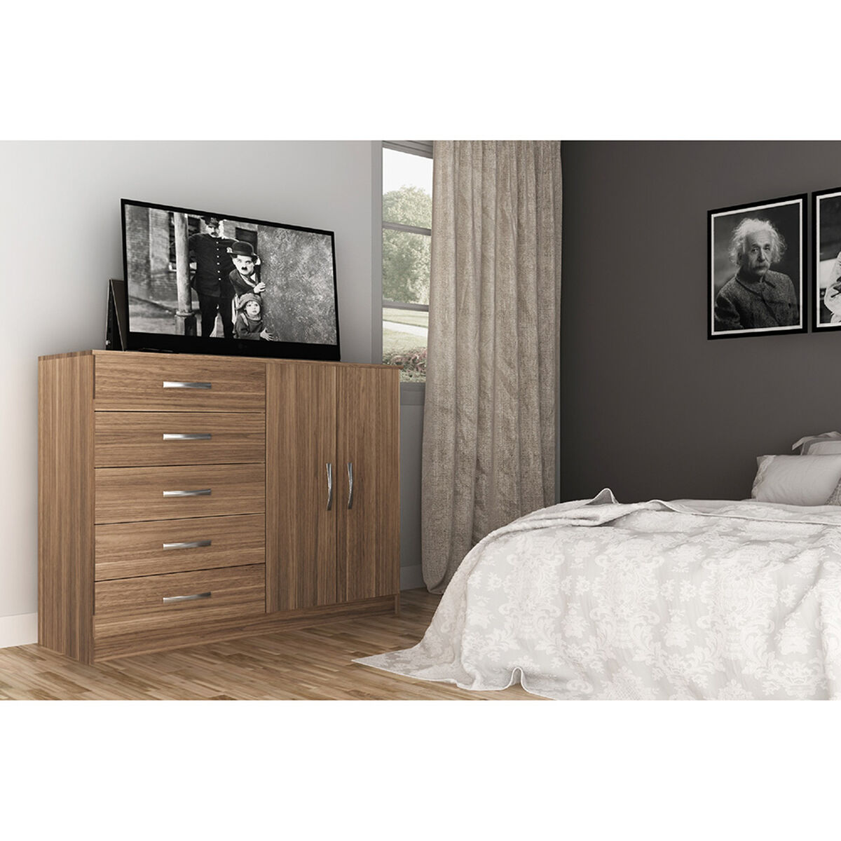 Cómoda Exit Ciprés CP25D 5 Cajones