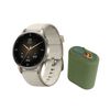 Kit Smartwatch Lhotse Vibe 05 Cream + Parlante Verde