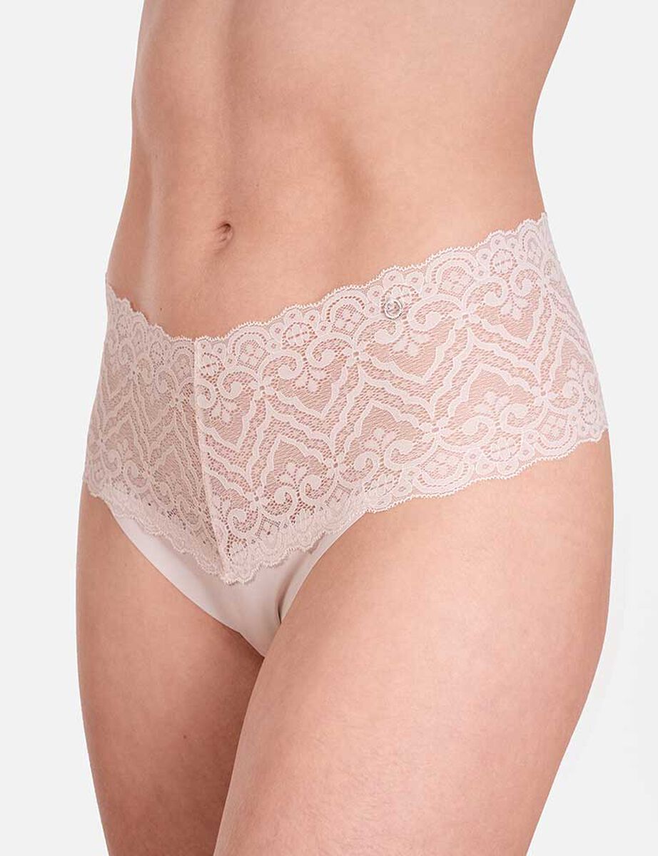 Pack 3 Calz&oacute;n Culotte Encaje Microfibra Corte Laser Palmers