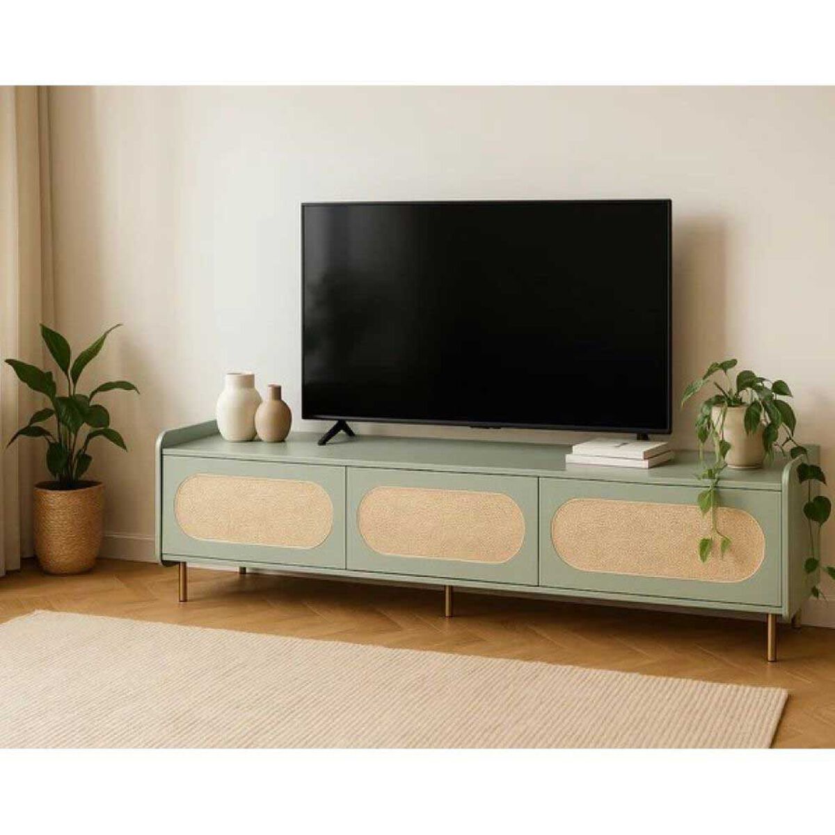 Rack TV Amuv Noa Hasta 80" Verde