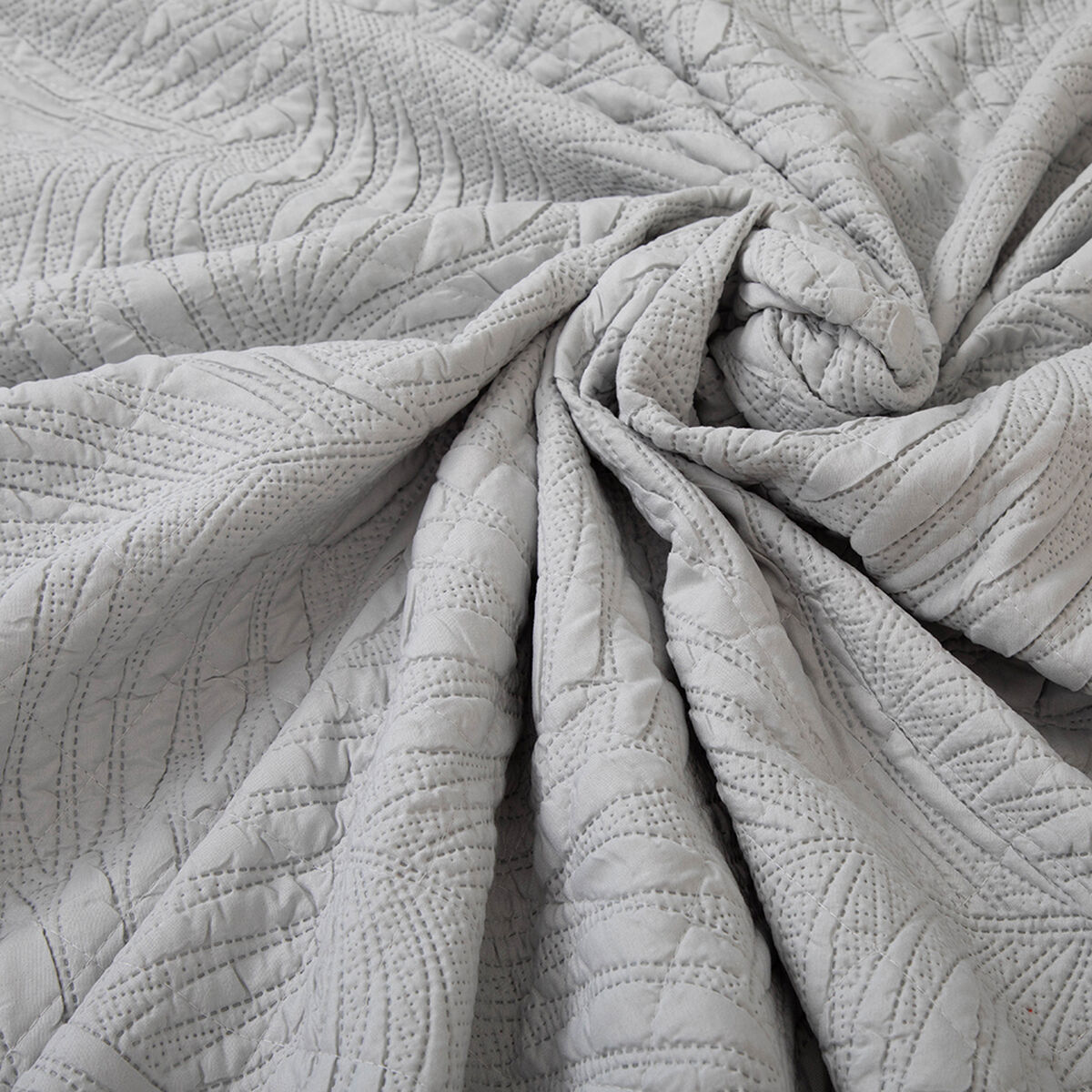 Quilt Doral 2 Plazas Gris Bubbly