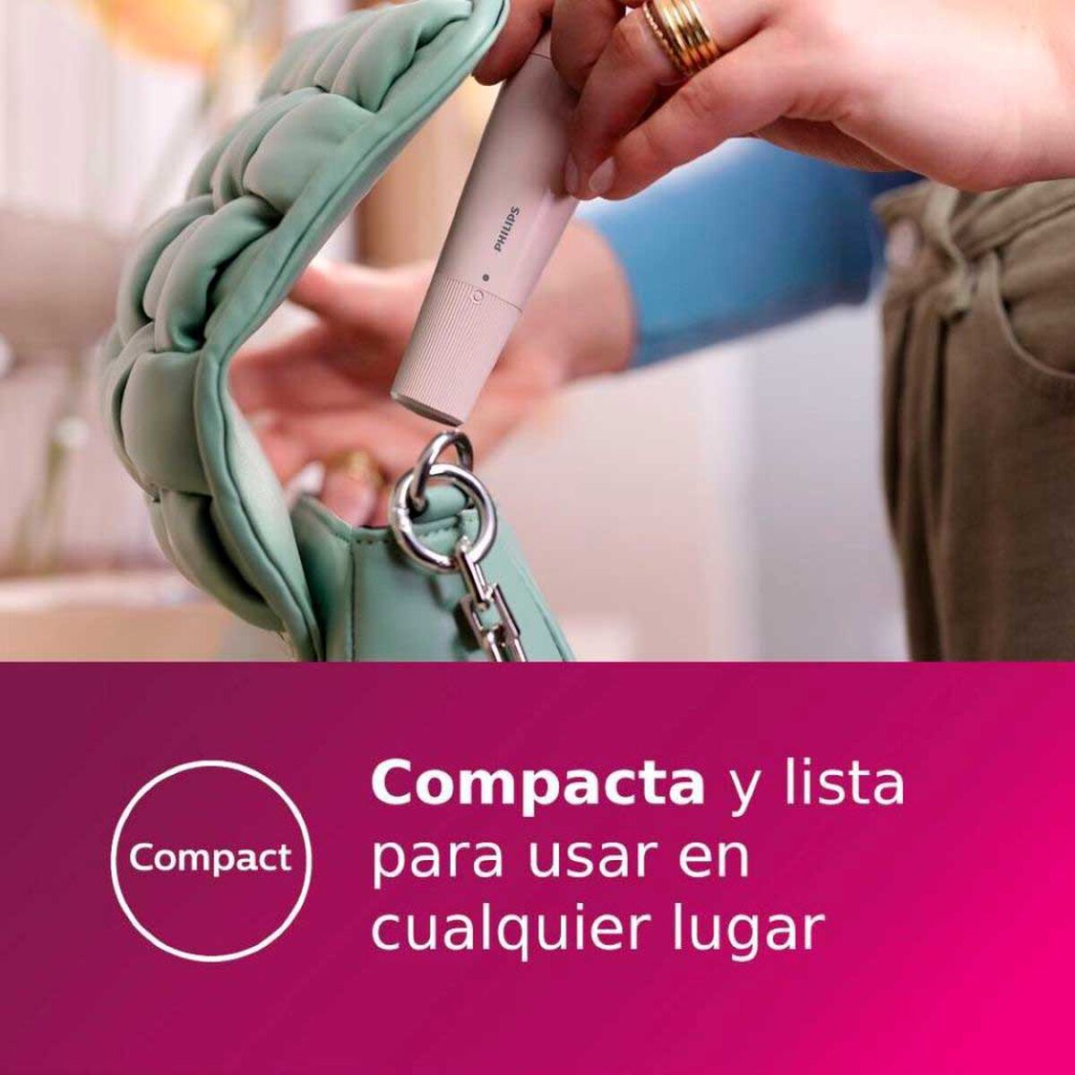 Depiladora Philips BRR454/00 1,5 V Rosa