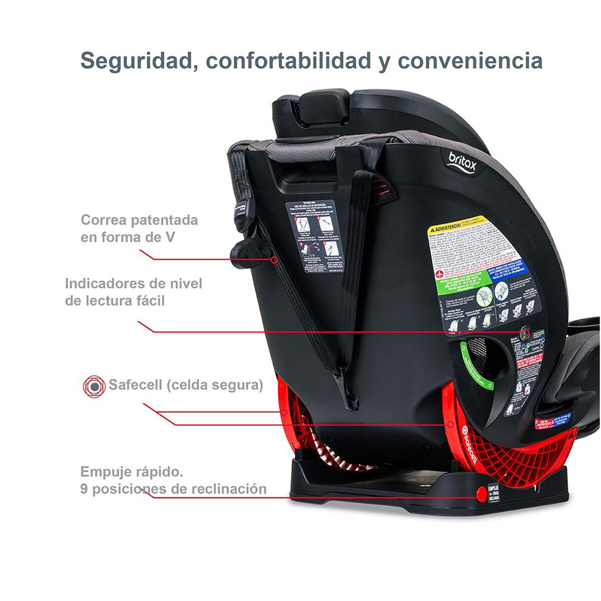 Silla de Auto Convertible One4Life Negro Britax