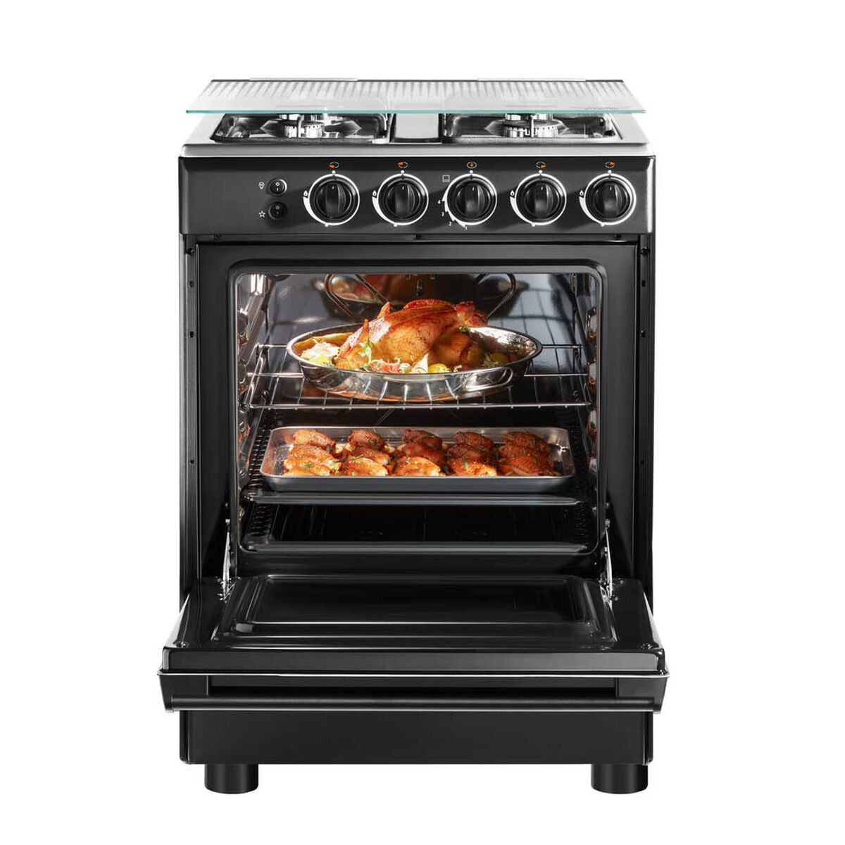 Cocina a Gas Midea MCG-4QSG24NSBK 4 Quemadores