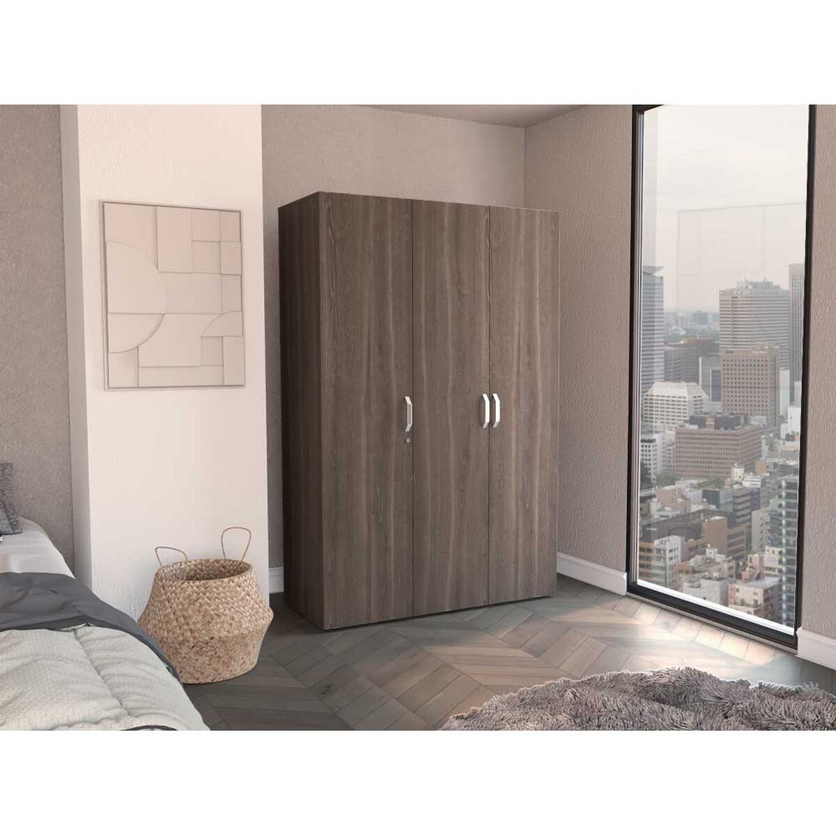 Closet Tuhome Roko 1 Caj&oacute;n 3 Puertas Milan-Blanco