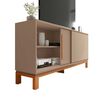 Set Panel + Rack 1.8 + Vitrina Decocasa Mondrian Gris