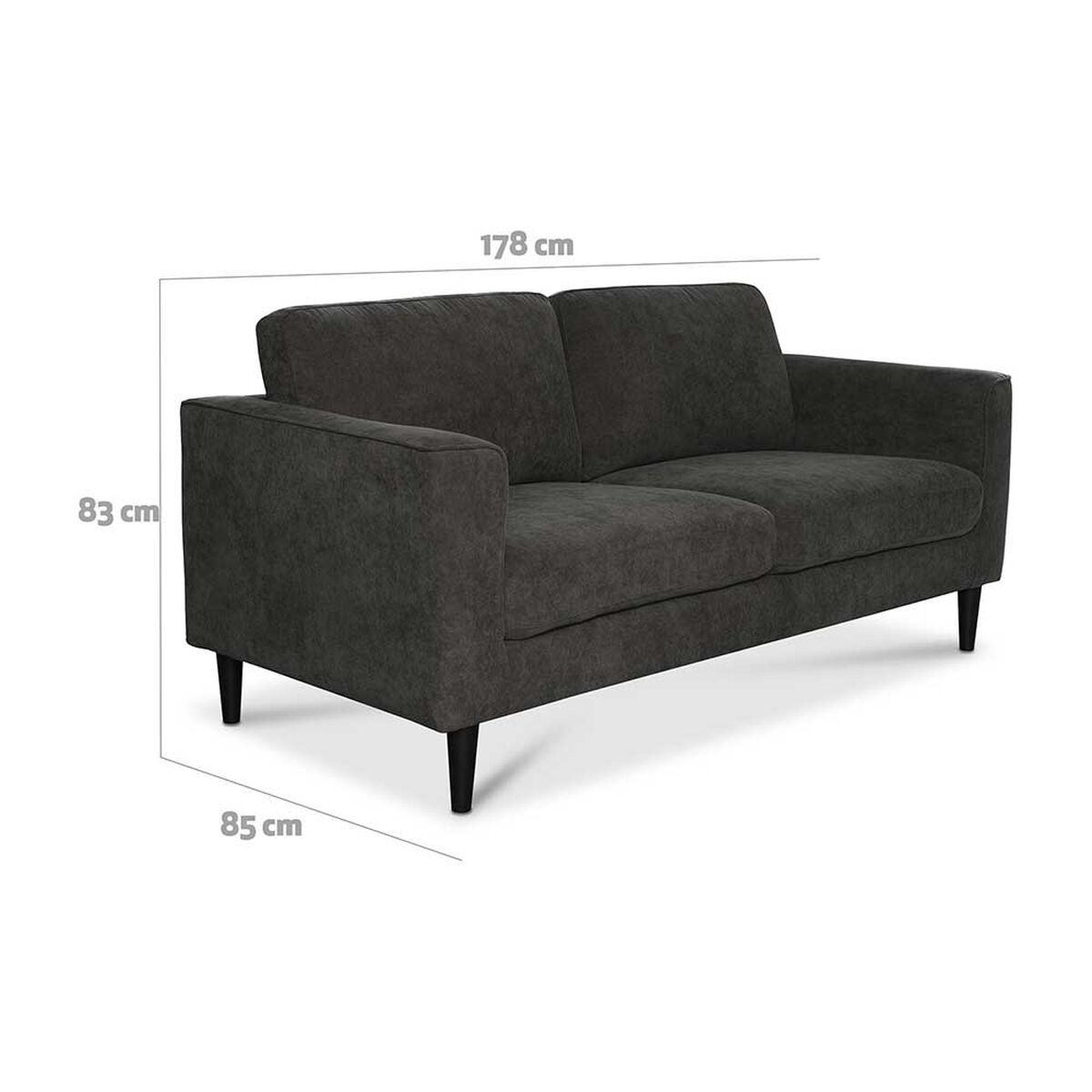 Sof&aacute; CIC Bristol 3 Cuerpos Gris