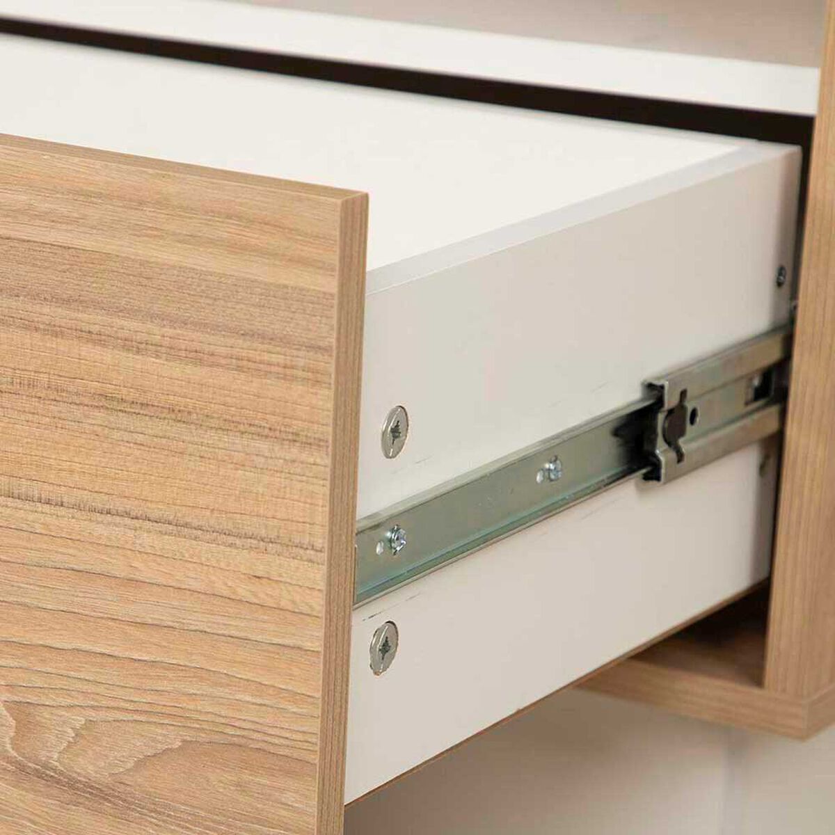 Centro de Entretenci&oacute;n CIC Goya Hasta 65" Blanco Olmo Alpino