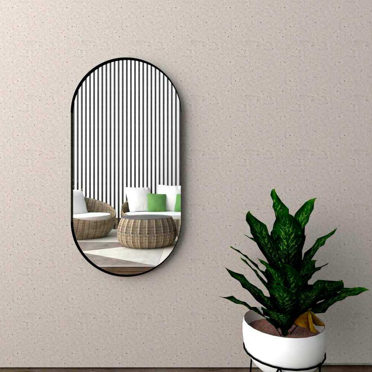 Espejo de Vidrio TuHome Lukman 100 x 50 cm