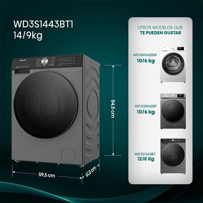 Imagen 2 del producto Lavadora Secadora Hisense WD3S1443BT1 14/9 kg.