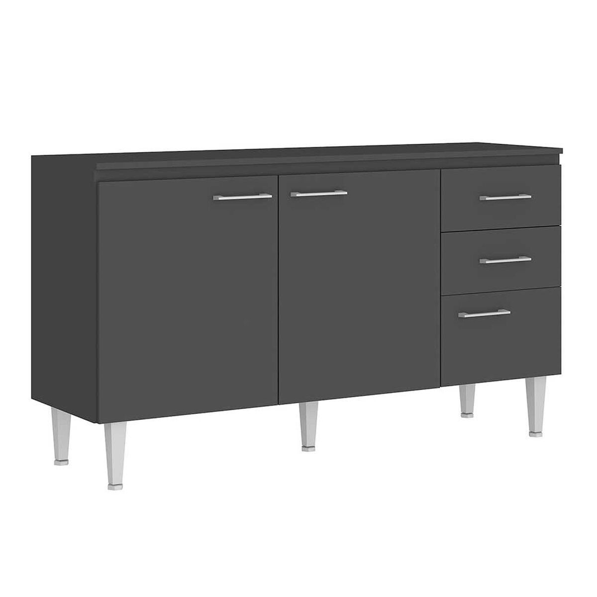 Mueble de Cocina Base Vekkahome Opie Gris