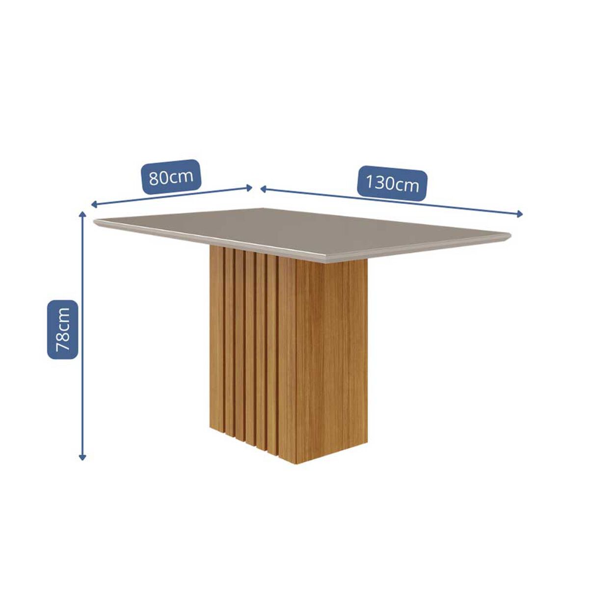 Juego de Comedor Decocasa Ana  4 Sillas Off White