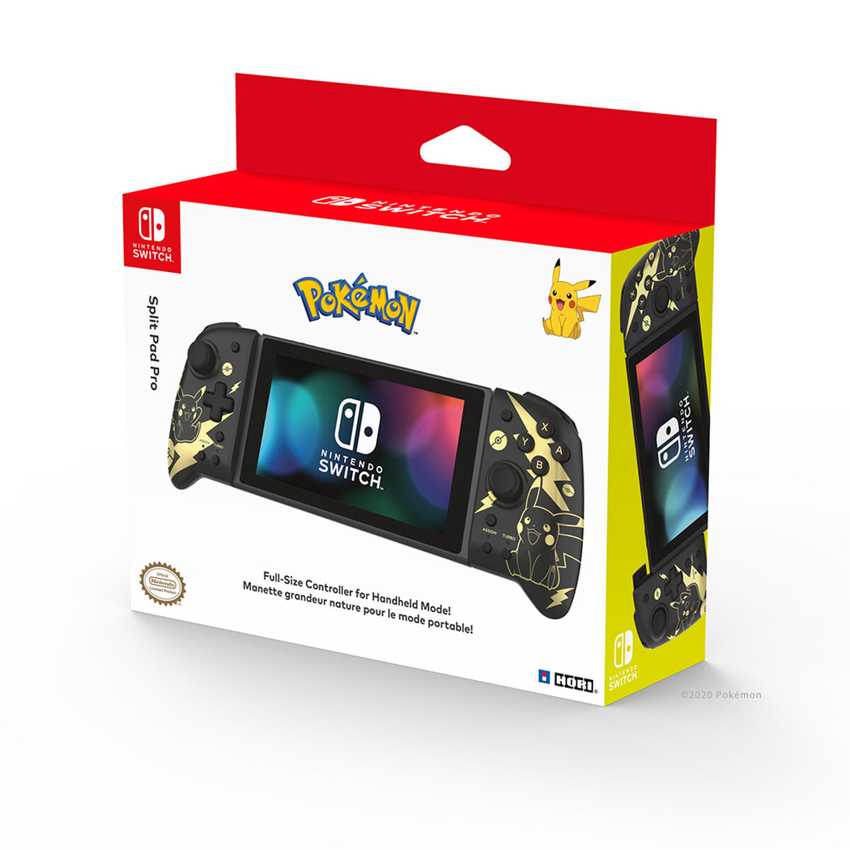 Control Nintendo Switch Hori Split Pad Pro Pikachu