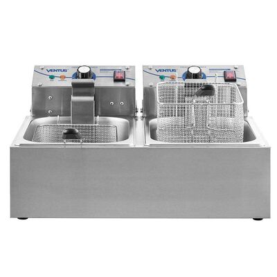 Imagen 2 del producto Freidora Industrial Ventus VFS-062 2 Depósitos