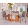 Juego de comedor Decocasa Louis 4 Sillas Off White