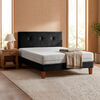 Cama Europea Latam Home 1,5 Plazas Zen Best Negro + Respaldo