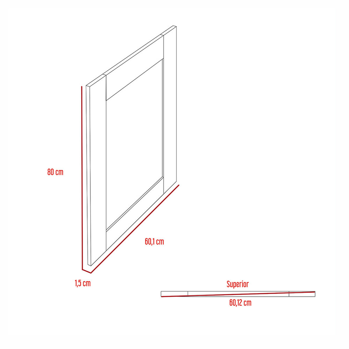 Mueble de Tocador + Espejo + Cómoda 4 Cajones 1 Puerta Perla