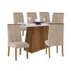Juego de Comedor Favatex Serena Blanco 6 Sillas