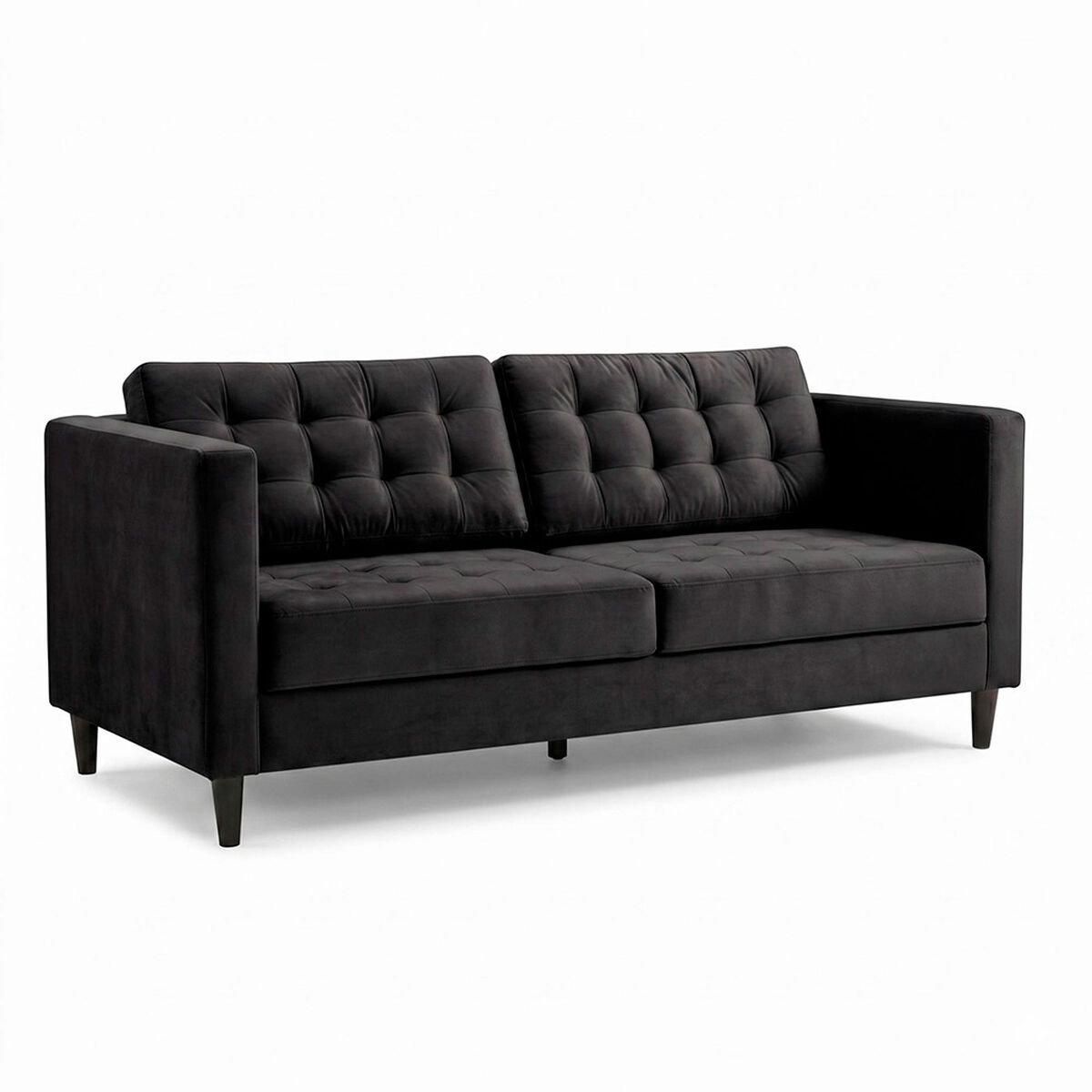 Sof&aacute; Muebles MPR Siena 2 Cuerpos Negro