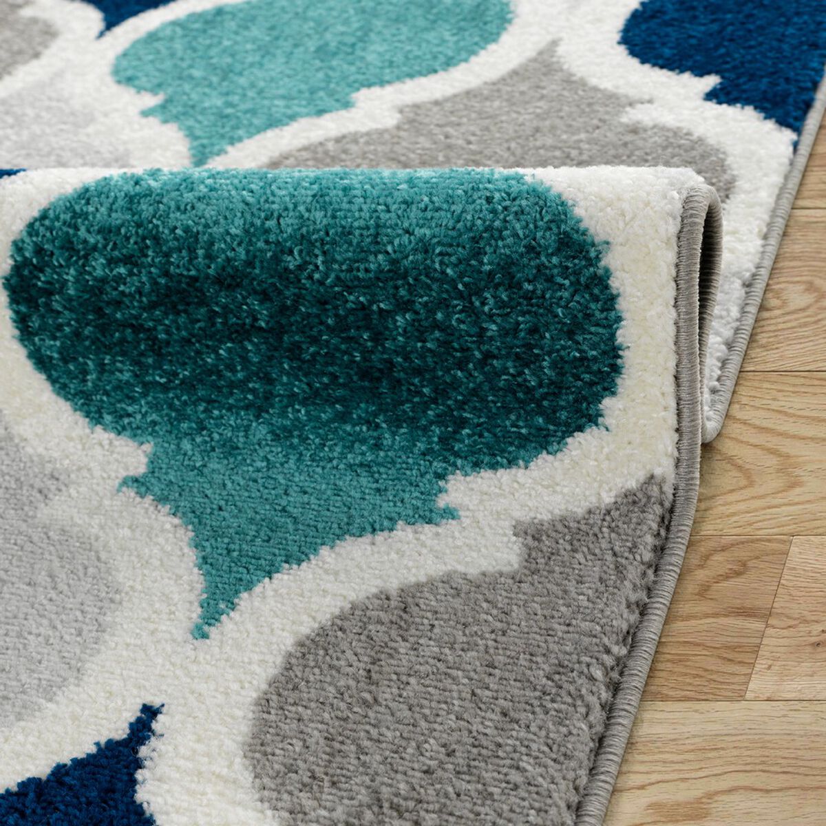 Alfombra Modalfo Florida 160 x 210 cm Turquesa