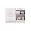 C&oacute;moda Vekkahome Americana 5 Cajones 2 Puertas Blanca