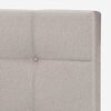 Cama Europea Rosen Base Dividida King Art 4 + Respaldo Niebla