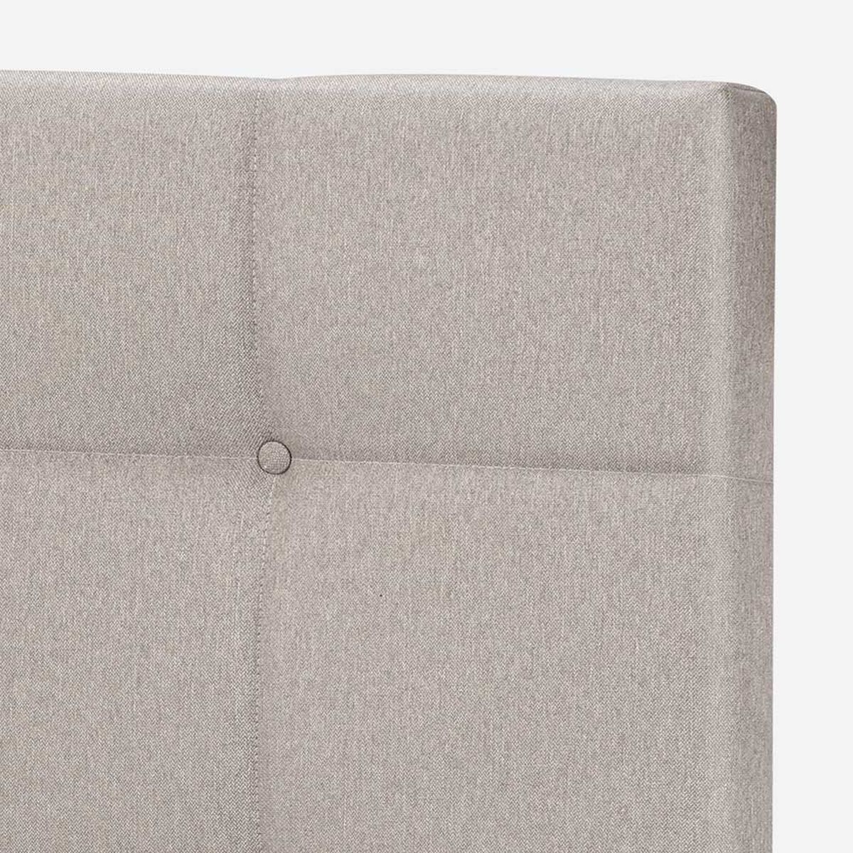 Cama Europea Rosen Base Dividida King Art 4 + Respaldo Niebla