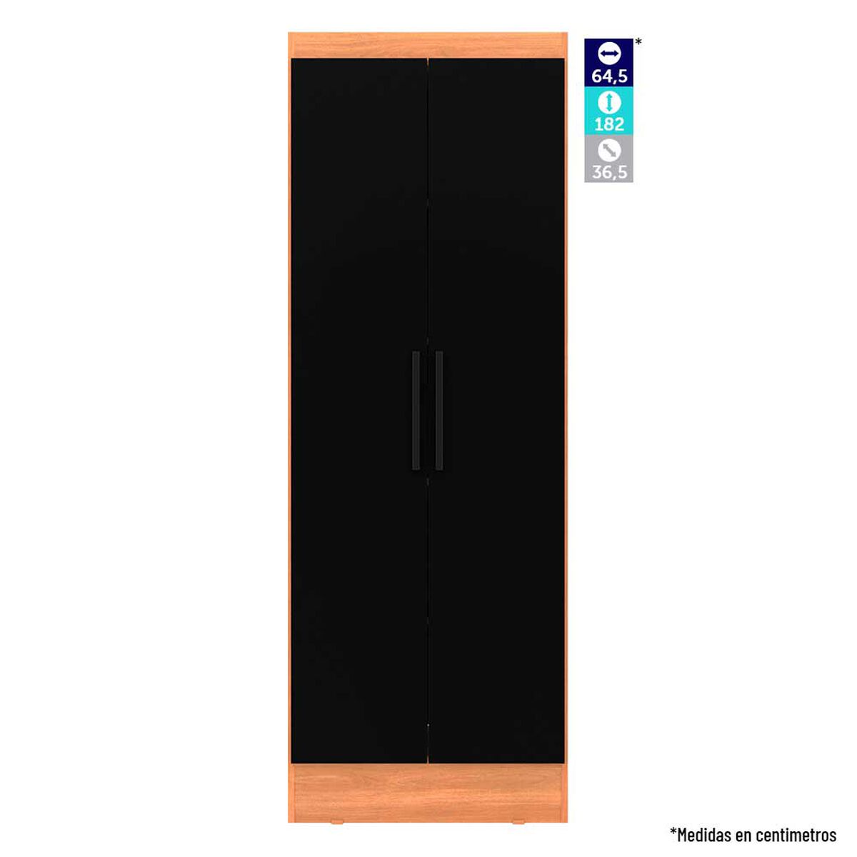 Clóset Roca Ámbar 2 Puertas Negro