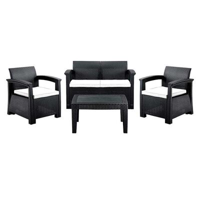 Imagen 1 del producto Juego de Living para Terraza Northwest Ibiza Sofá 3 Cuerpos + Dos Sillones 1 Cuerpo