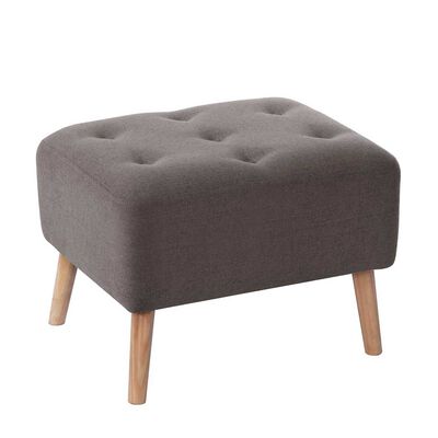 Imagen 1 del producto Pouf Latam Home Lyon Lino Gris Oscuro