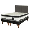 Cama Máximo Carbono Super King + Respaldo Design Grafito