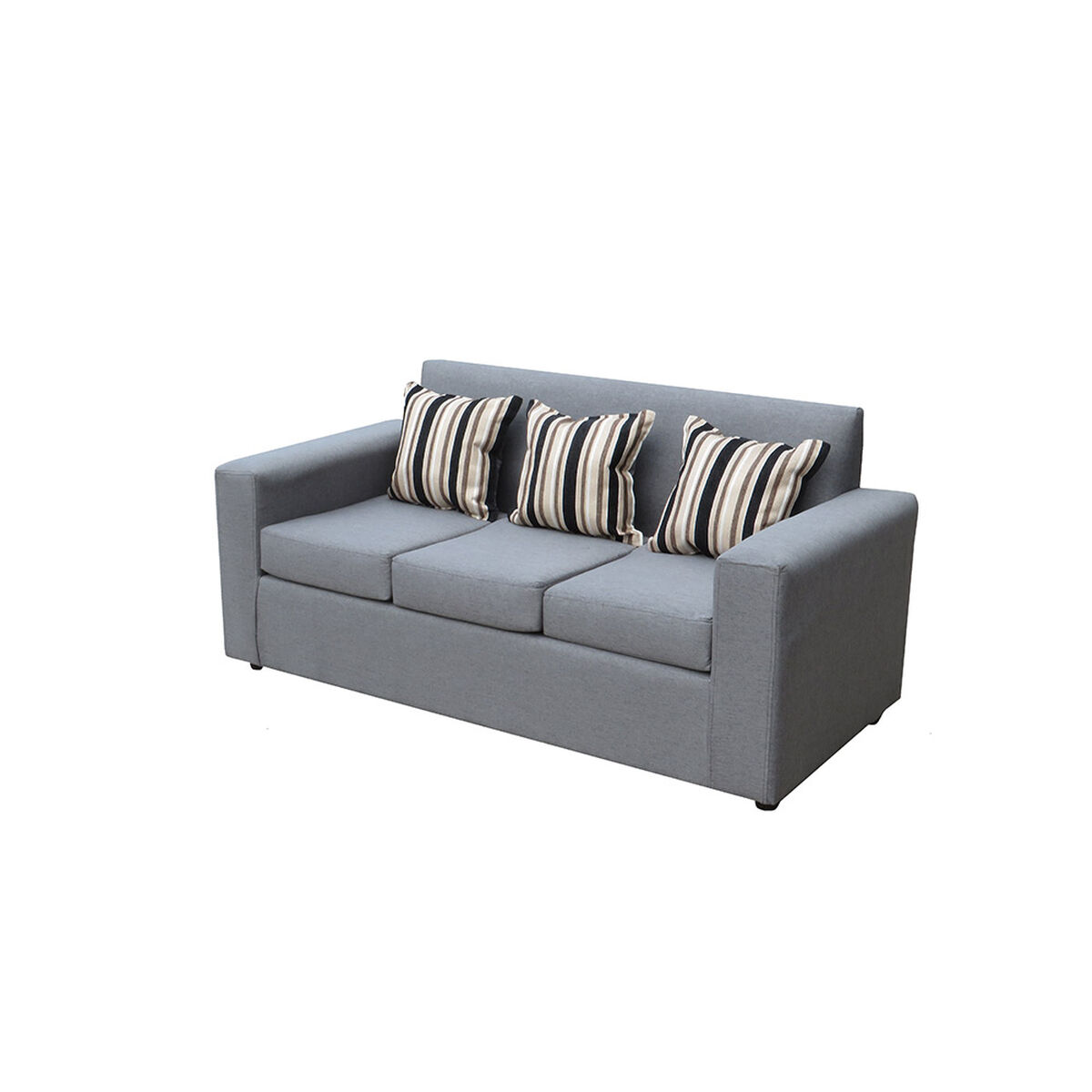 Juego de Living Almore Paris Sof&aacute; 3 Cuerpos + Dos Sillones 1 Cuerpo Gris